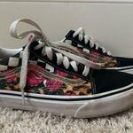 Vans  Sneakers Checkered Animal Print Floral Roses Low Top Shoes Womens Size 7 Photo 0