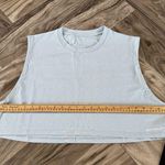 Alphalete  Women's Heavy Cotton Cropped Cut Off - Lotus Blue , Size XXXL Photo 1