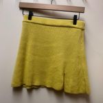Knitted Mini Skirt Set Yellow Size M Photo 3