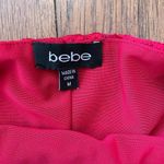 Bebe Red Lace Floral Halter Sexy Lolita Layering Bodysuit - Size M Photo 6