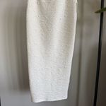 Good American  White Ivory Textured Maxi Skirt Size 3 / L NWT Photo 6