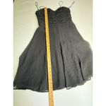 Liz Claiborne  Black Dress Ruched Sweetheart‎ Strapless Party Cocktail Photo 4