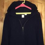 Armani Exchange 2-Pocket Navy Lambswool Zip Hooded Cardigan EUC Wmn XL / Men’s L Photo 6