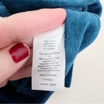 Talbots  Women's Luxe Velour Blue Long Sleeve Zip-Front Jacket Size Small Photo 5