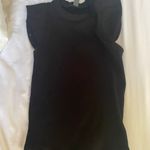 indigo. Black Ruffle Sleeveless Top Photo 1