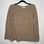 Madewell Womens Sweater Small Tan Long Sleeve Knit Crew Neck Pullover Photo 0