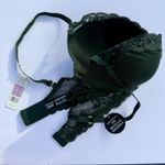 Natori NWT Feathers Contour Plunge Bra dark forest green 36D MSRP $68 Underwired Photo 2