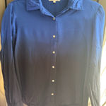 Sundry  Royal Blue ombré Button-Down Shirt XS Photo 0