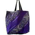 Handmade Reversable Polynesian Canvas Tribal Tote Beach Shopping Bag Photo 0