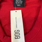 BDG  Red Long Sleeve Crop Top Photo 3