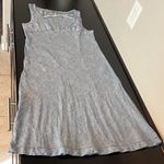 Horny Toad  Linen Sheath Dress Blue Chambray Shift Knee Length Sleeveless, sz S Photo 7