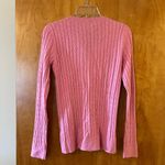 Talbots Pink Cardigan Sweater Large Weave Style NWOT Women’s Size Small Photo 8