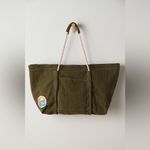 Free People NWT Been There Badge Tote Bag In Color Sea Serpent Photo 4