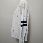 Maurice's Gray & Blue Anchor Print Basic Football Sweatshirt Size XL Photo 4