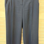 Trina Turk  Womens Navy Blue Wide-Leg Cropped Pants Size 6 Photo 0