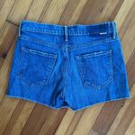 MOTHER Superior Dutchie Short Fray Denim Shorts Size 26 Blue Photo 2