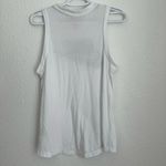 Nike Women's  Court Advantage Tennis Tank Top White Black Logo Size S Photo 4