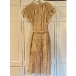 Cleobella  Odelia cotton ruffle beige printed boho dress small Photo 8