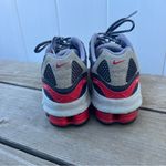 Nike Y2K Shox Red Gray Leather Running Shoes 313812-561 Women’s 8 Photo 5