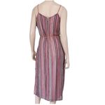 Sam Edelman Crochet Macrame Stripe Side Slit Tie Waist Midi Boho Dress 12 Photo 5