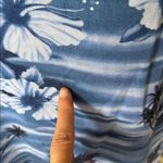 Big Dogs Big dog Vtg 80’s 90’s blue tropical Hawaiian print shift dress M Photo 3