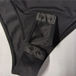 ZARA Bodysuit Top Medium Black Fairy Balletcore Organza Ruffled Sleeve Blouse Photo 9