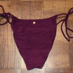 Victoria's Secret Victoria’s Secret XS Cheeky Burgundy Maroon “Pink Rogue” Fishnet Bikini Bottoms Photo 0