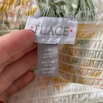 Place 100% Cotton White Pastel Green Pink Milkmaid Flamingo Floral Midi Dress L Size L Photo 6