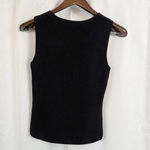 Finity Studio Black Embellished Deadstock Sleeveless Top Small Photo 4