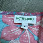 Motherhood Maternity Floral Dress Large Bright Cotton Photo 2