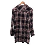 Rails  Womens Plaid Long Sleeve Button Up Mini Shirt Dress Red‎ Size Small Photo 2