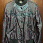 Coach Multicolor Reversible Ranch Floral Varsity Jacket Size XS NEW Photo 6