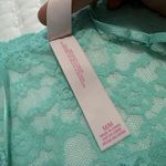 Victoria's Secret Victoria’s Secret Lace Sheer Lingerie Slip Dress Sz M Medium Teal Green Photo 9