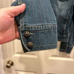 Christopher & Banks ‎ Blue Denim Jean Jacket w Stretch size Small Photo 4