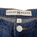 Ashley Mason Jeans Size 11 Cropped Crop Raw Hem Distressed Destroyed Torn Ripped Women's Photo 5