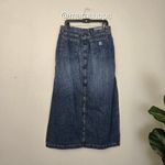Lucky Brand Vintage 00's Denim Maxi Skirt Photo 2