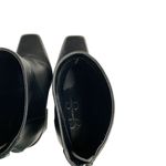 Jessica Simpson Marlea Square Block Heel Ankle Boots 8.5 Black Leather Zip Back Photo 11