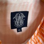 Elizabeth Wilson Seersucker Top Orange & White 799 Size XS Photo 4