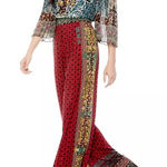 Alice + Olivia  Elaina Abstract Printed top & ATHENA FLARED WIDE‎ LEG PANT SET Photo 0