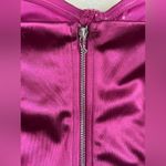 Lulus NWT Lulu’s strapless shiny satin maroon bustier, thong with snap closure; XS Photo 2