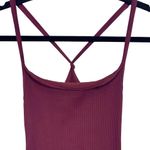 Free People Movement Happiness Runs Square Neck Onesie Jumpsuit in Oxblood M/L Photo 6