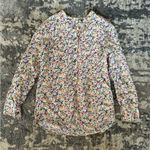 Equipment Femme Floral Silk Popover Blouse Photo 7