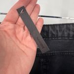 Topshop High Rise Straight Leg Plus Jeans Womens 16 Black Cotton Raw Hem NEW Photo 6