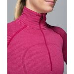 Lululemon Run Swiftly Tech 1/2 Zip Tonka Stripe Heathered Bumble Berry Photo 2