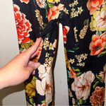 Johnny Was Floral Border Split Pants Blue size XS Boho Chic elastic waist š Photo 7