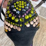 Betsey Johnson BETSEYVILLE by  5 inch‎ Black Stiletto Heels Peep Toe Shoes Sz 8.5 Photo 4