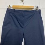 Incotex Navy Blue Women’s Cropped High Low Hem Skinny Dress Pants Size 44 Photo 1