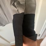 Free People  Pebble Crepe Shirt Neutral Photo 3