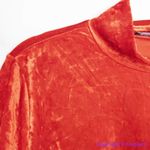 Eloquii NEW  Crushed‎ Velvet Mock Neck Top in red, 14/16 Photo 6