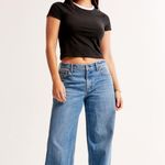 Abercrombie & Fitch Abercrombie curve love low rise loose jean Photo 0